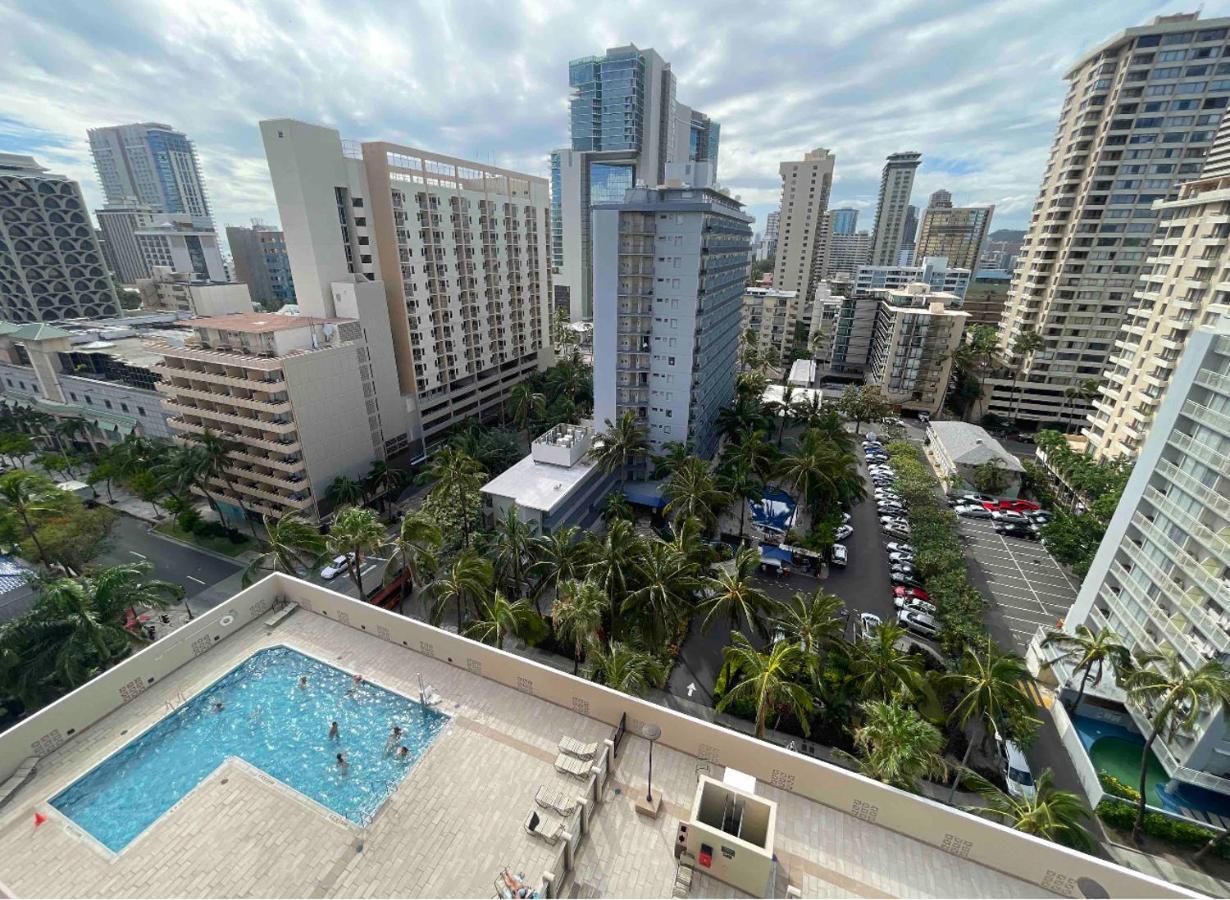 1414- Heart Of Waikiki With Kitchen - Free Parking - City View 호놀룰루 외부 사진
